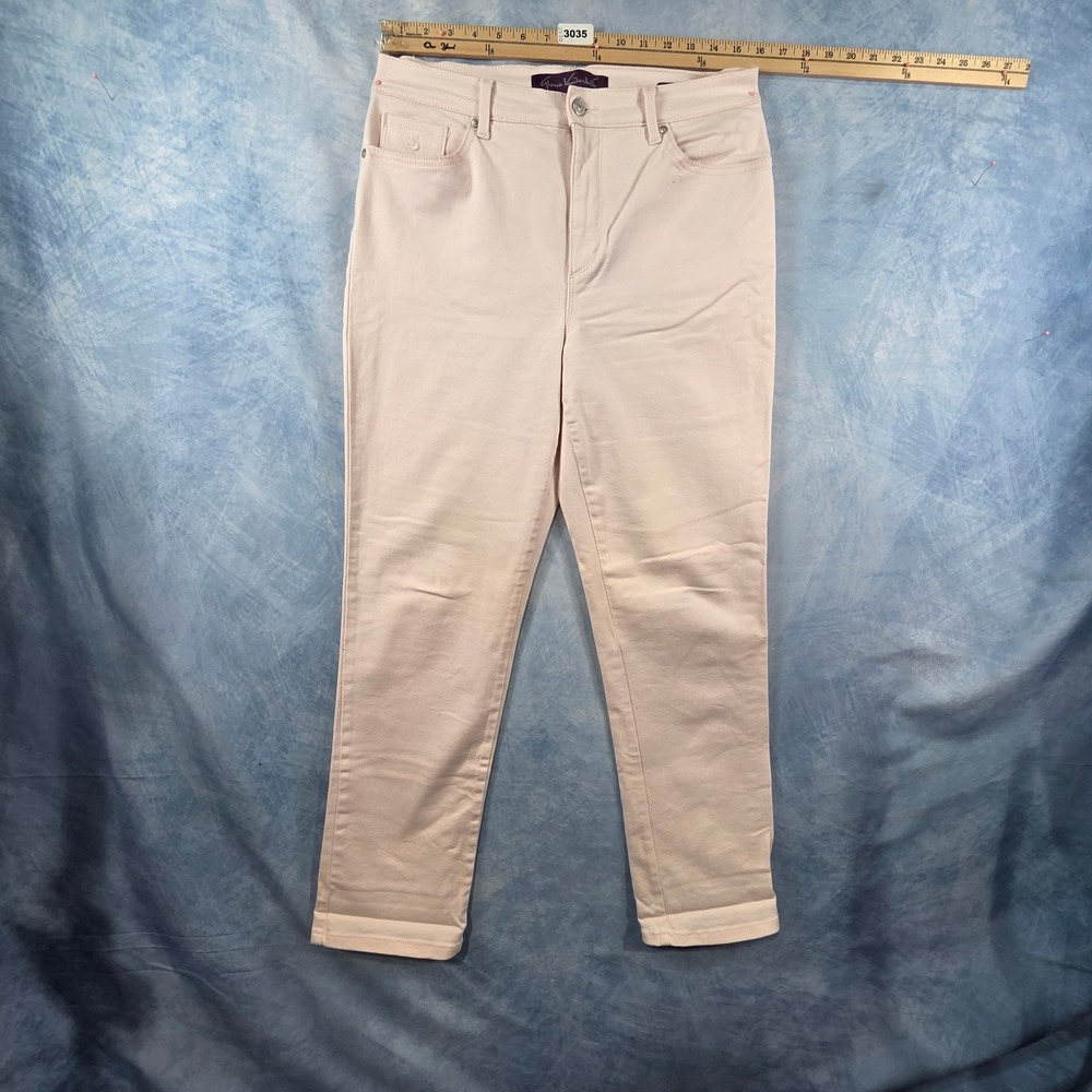 Gloria‎ Vanderbilt Amanda High Rise Tapered Jeans Pink Womens Size 10 Stretch